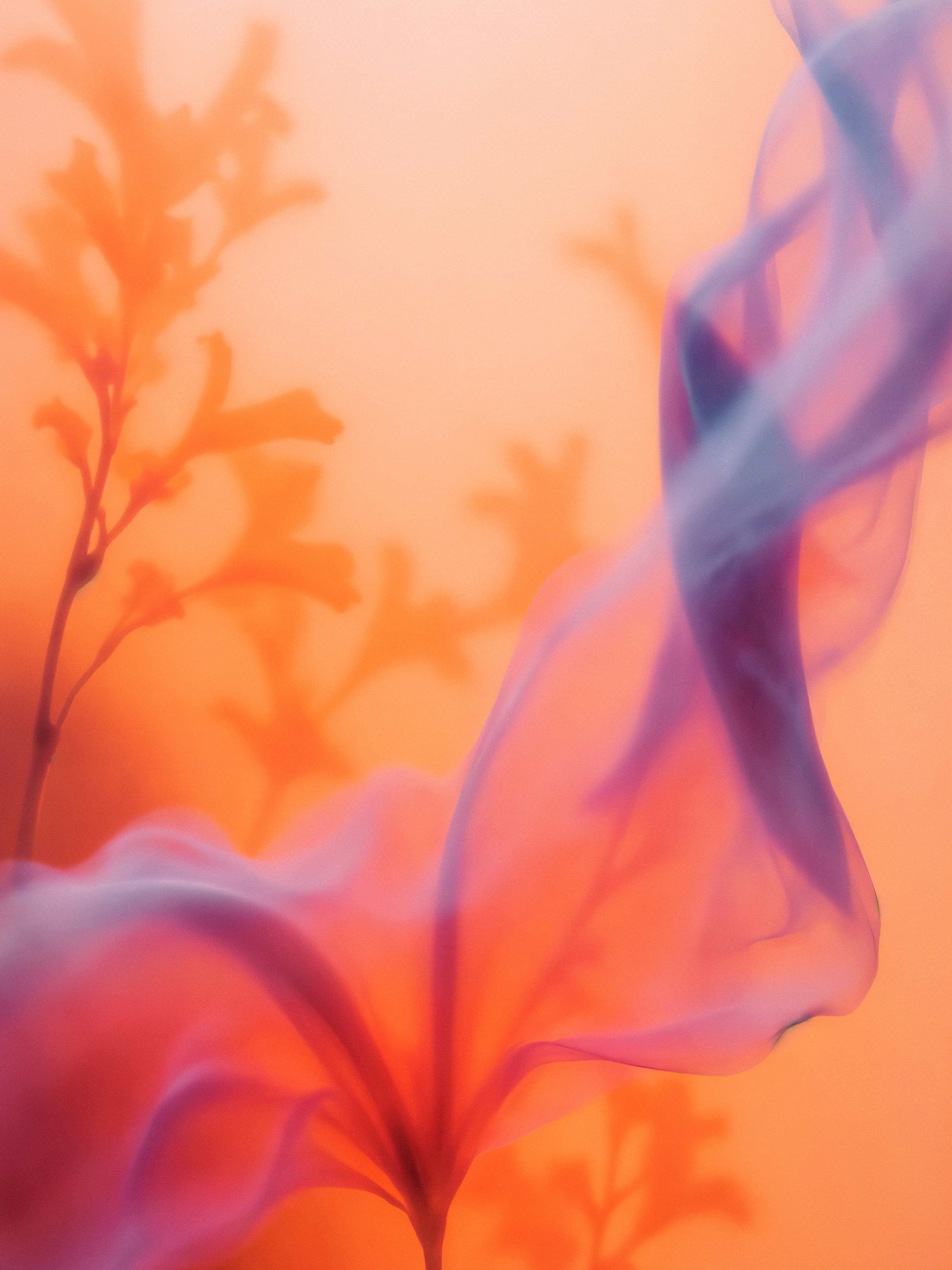 AI-generated abstract floral smoke composition